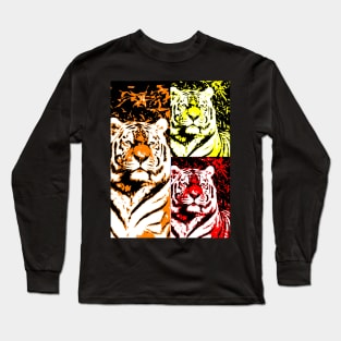 The Tiger (collage) Long Sleeve T-Shirt